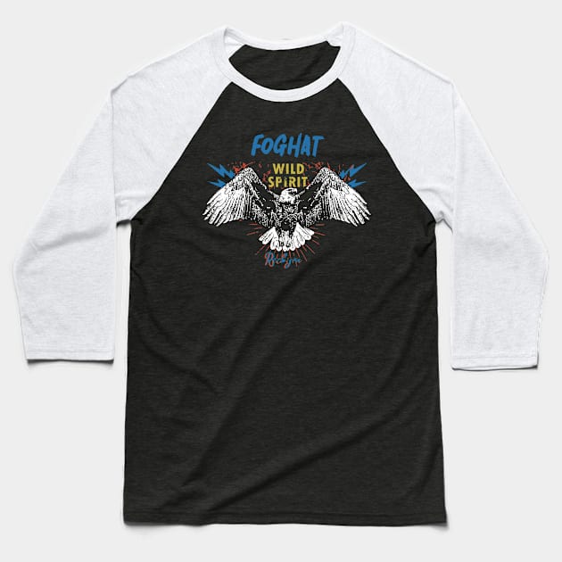 foghat wild spirit Baseball T-Shirt by akhirnya pattern